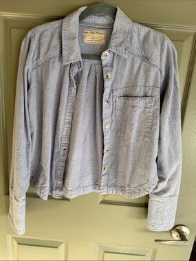 We the free Button down fun top
